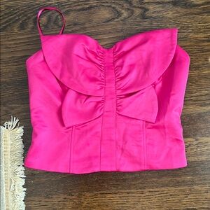 Anthropologie Elegant Pink Women's strapless Top